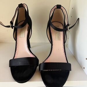 Stella McCartney Black Ankle Strap Heels